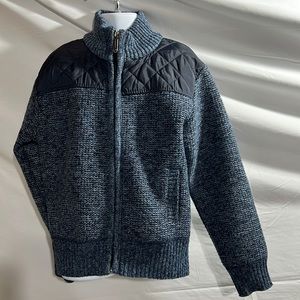 Navy Blue Sweater with Fleece Lining, Size 7